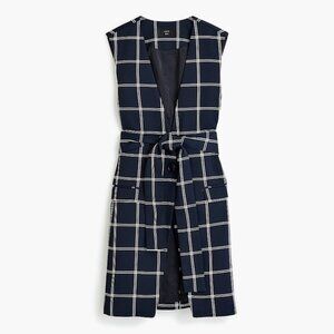 J. CREW 365 French Girl Windowpane Vest Blazer - Size 2